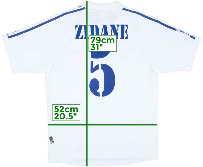 2001 Real Madrid Home Shirt Zidane #5 - 8/10 - (M)