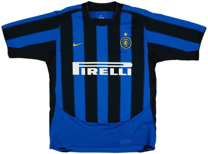 2003-04 Inter Milan Home Shirt J.Zanetti #4 - 7/10 - (L)
