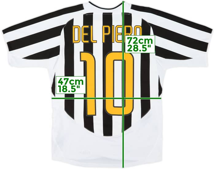 2003-04 Juventus Home Shirt Del Piero #10 - 6/10 - (S)