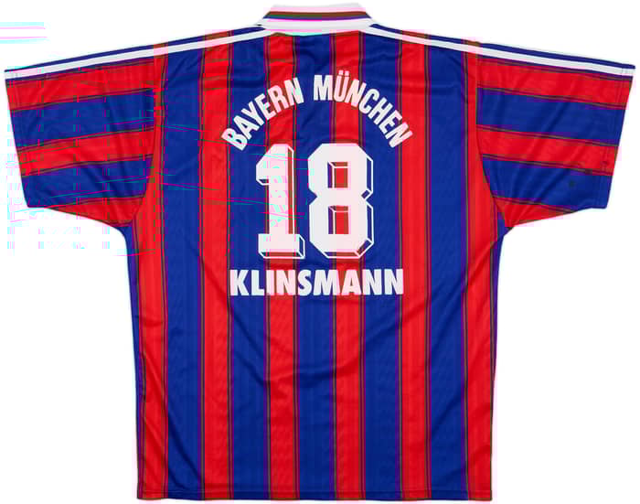 1995-97 Bayern Munich Home Shirt Klinsmann #18 - 6/10 - (L)