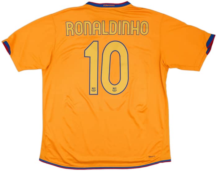 2006-07 Barcelona Away Shirt Ronaldinho #10 - 8/10 - (XL)