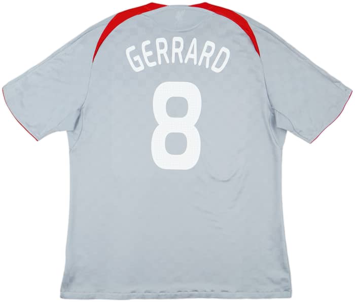 2008-09 Liverpool Away Shirt Gerrard #8 - 6/10 - (XXL)
