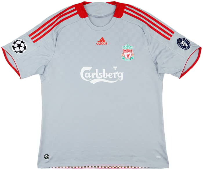 2008-09 Liverpool Away Shirt Gerrard #8 - 6/10 - (XXL)