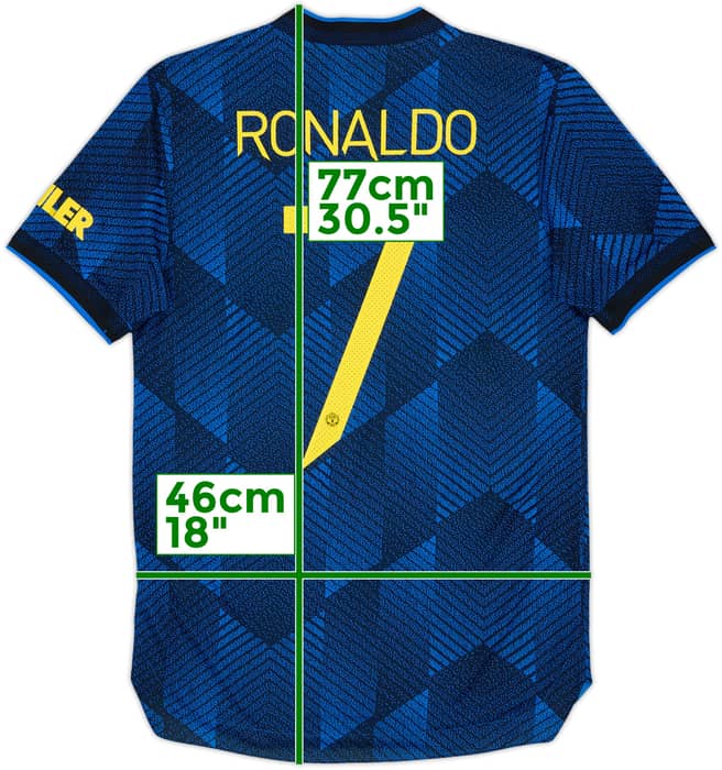 2021-22 Manchester United Authentic Third Shirt Ronaldo #7 - 9/10 - (S)
