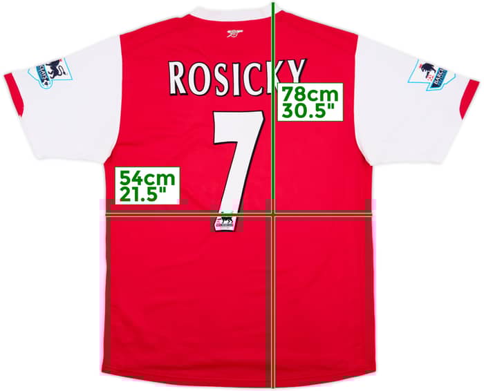 2006-08 Arsenal Home Shirt Rosicky #7 - 5/10 - (L)