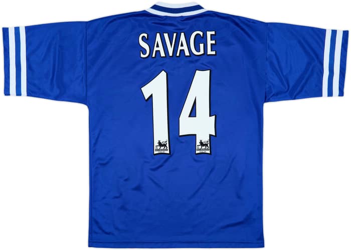 1996-98 Leicester Home Shirt Savage #14 - 10/10 - (M)
