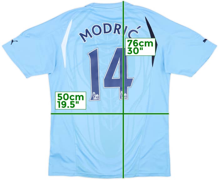 2010-11 Tottenham Away Shirt Modric #14 - 9/10 - (M)