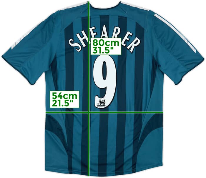 2005-06 Newcastle Away Shirt Shearer #9 - 9/10 - (L)