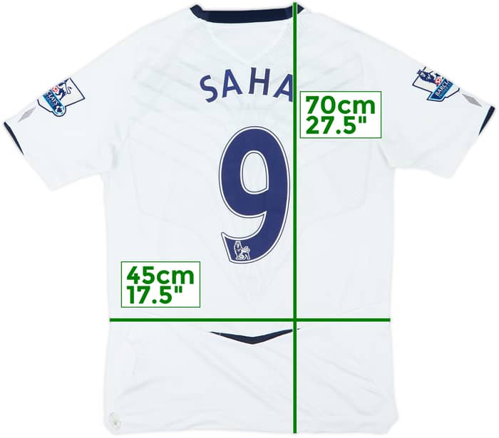 2008-09 Everton Away Shirt Saha #9 - 6/10 - (S)