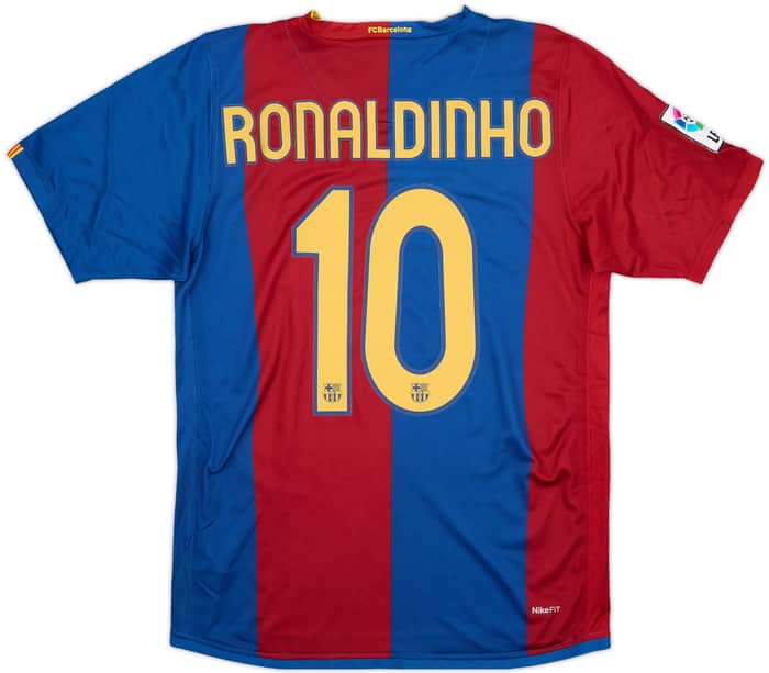 2006-07 Barcelona Home Shirt Ronaldinho #10 - 10/10 - (S)