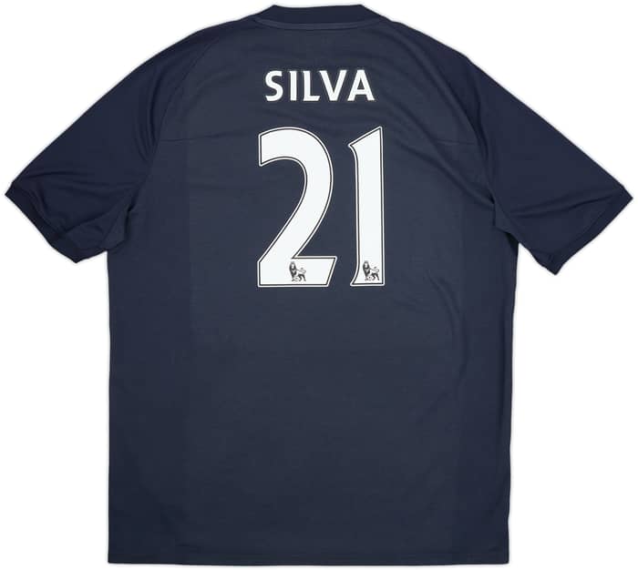 2010-12 Manchester City Away Shirt Silva #21 - 8/10 - (XXL)