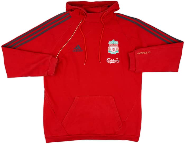 2009-10 Liverpool adidas Hooded Top - 8/10 - (L)