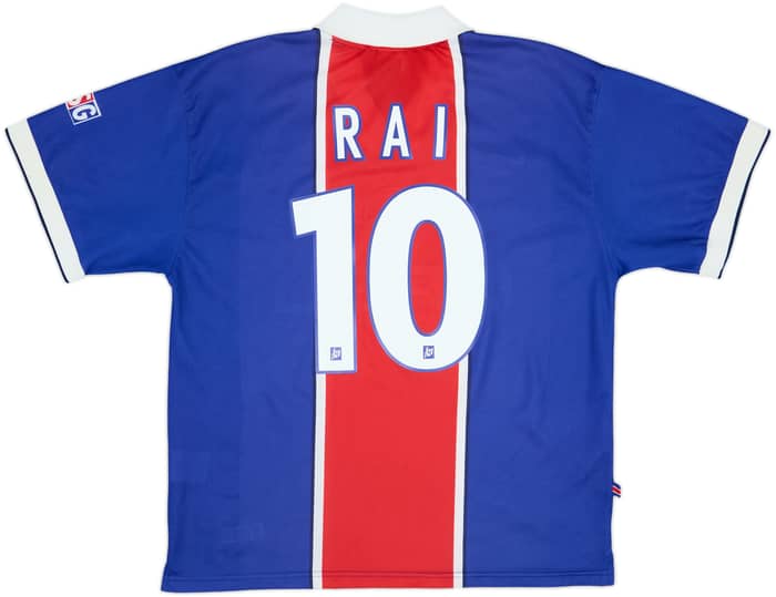 1997-98 Paris Saint-Germain Home Shirt Rai #10 - 9/10 - (L)