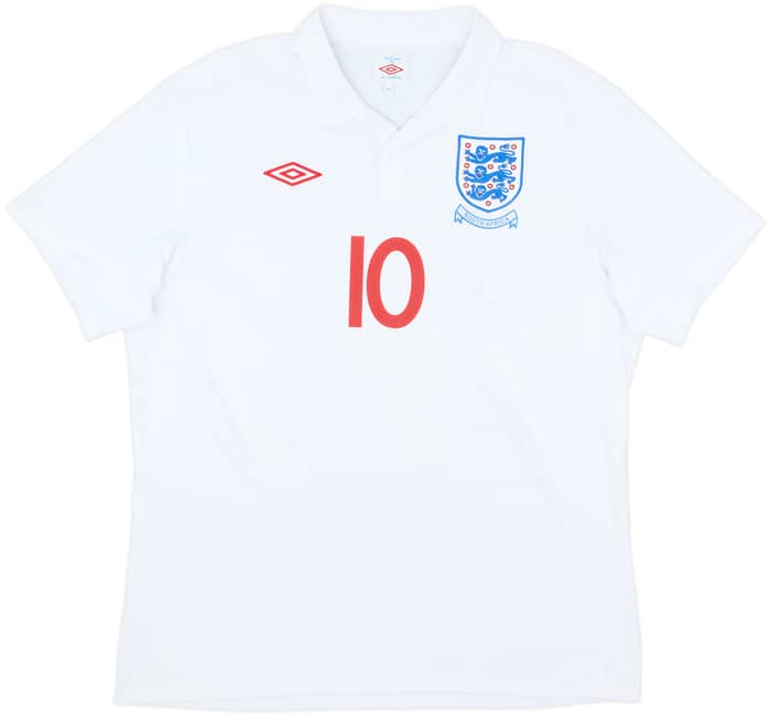 2009-10 England 'South Africa' Home Shirt Rooney #10 - 9/10 - (L)