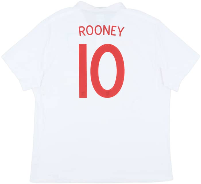 2009-10 England Home Shirt Rooney #10 - 9/10 - (3XL)