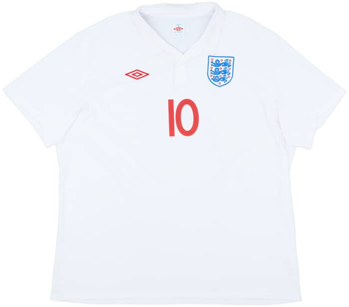 2009-10 England Home Shirt Rooney #10 - 9/10 - (3XL)