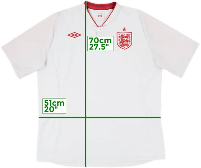 2012-13 England Home Shirt - 4/10 - (XL)