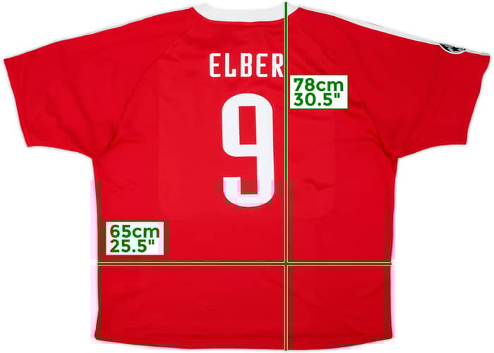 2000-01 Bayern Munich CL Home Shirt Elber #9 - 4/10 - (XXL)