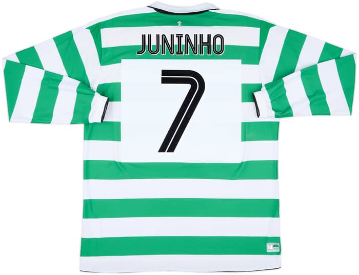 2004-05 Celtic Home L/S Shirt Juninho #7 - 6/10 - (XL)