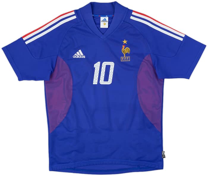 2002-04 France Home Shirt Zidane #10 - 6/10 - (S)