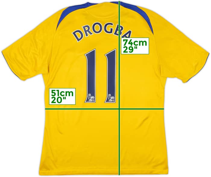 2008-09 Chelsea Third Shirt Drogba #11 - 7/10 - (M)