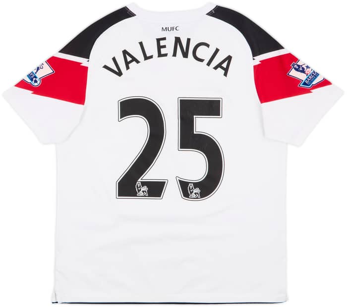 2010-12 Manchester United Away Shirt Valencia #25 - 5/10 - (XL.Boys)