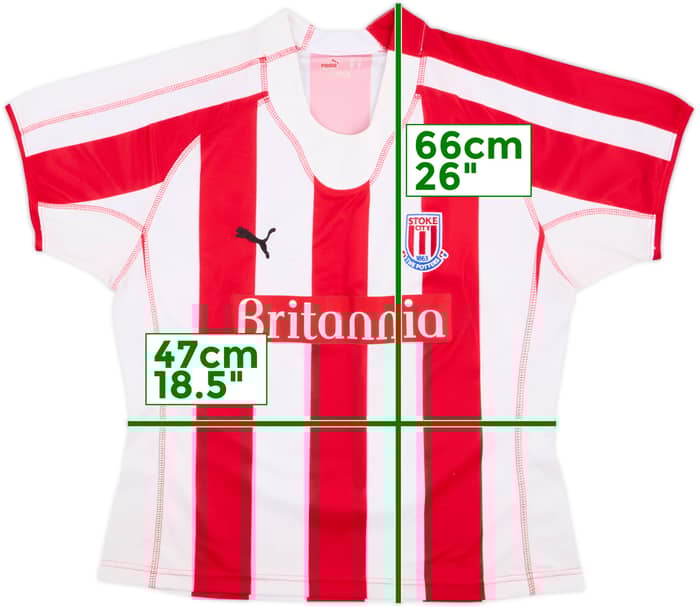 2006-07 Stoke City Home Shirt - 8/10 - (Women's M)