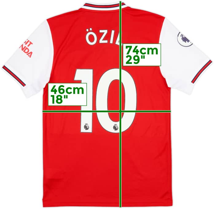 2019-20 Arsenal Home Shirt Ozil #10 - 8/10 - (S)