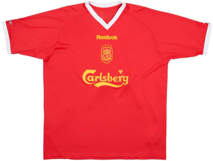 2001-03 Liverpool CL Shirt Gerrard #17 - 6/10 - (L)