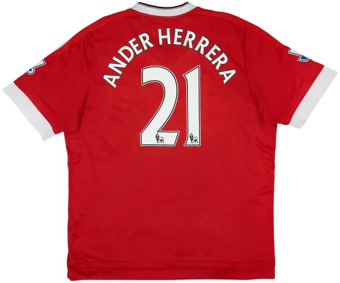 2015-16 Manchester United Home Shirt Ander Herrera #21 - 5/10 - (XL)