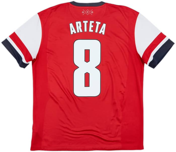 2012-14 Arsenal Home Shirt Arteta #8 - 6/10 - (L)