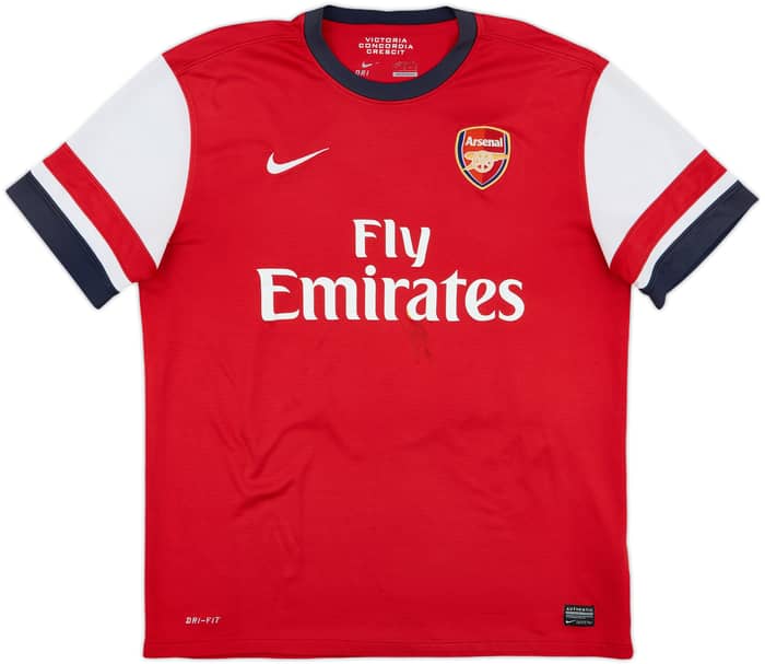 2012-14 Arsenal Home Shirt Arteta #8 - 6/10 - (L)