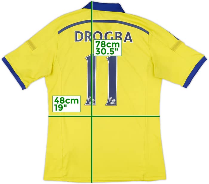 2014-15 Chelsea Away Shirt Drogba #11 - 6/10 - (M)