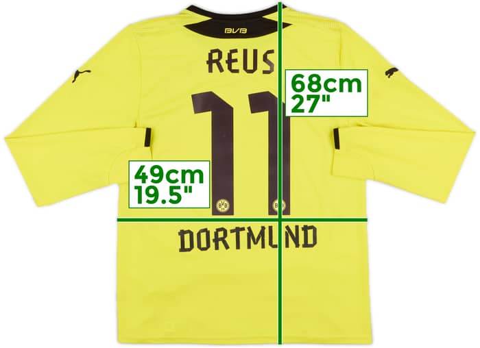 2013-14 Borussia Dortmund Home L/S Shirt Reus #11 - 8/10 - (M)