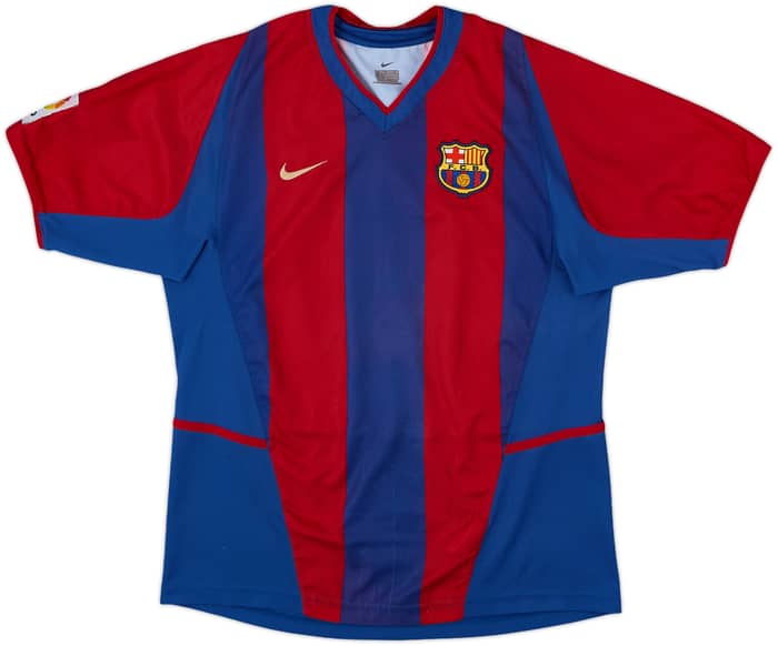 2002-03 Barcelona Home Shirt Riquelme #10 - 8/10 - (XL.Boys)