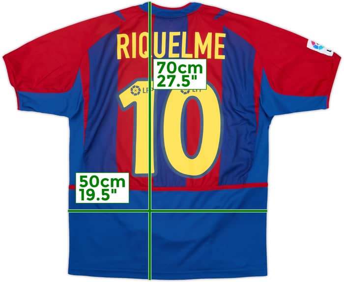 2002-03 Barcelona Home Shirt Riquelme #10 - 8/10 - (XL.Boys)