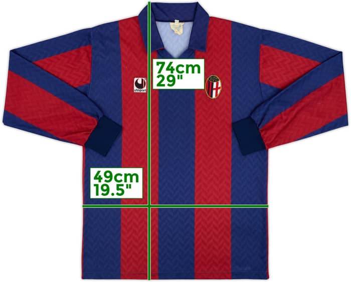 1992-93 Bologna Home L/S Shirt - 9/10 - (M)