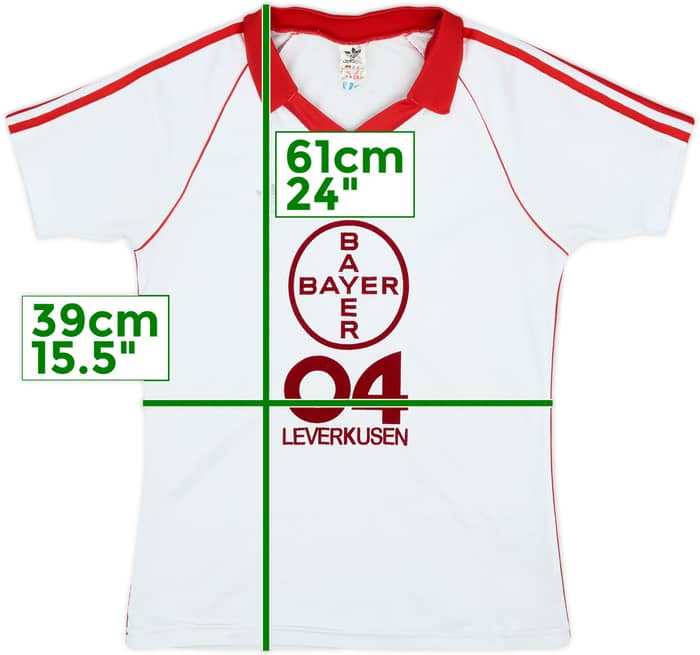 1986-87 Bayer Leverksuen Home Shirt #7 - 5/10 - (S)