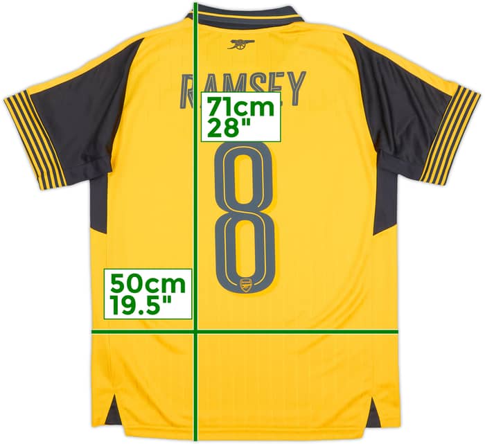 2016-17 Arsenal Away Shirt Ramsey #8 - 9/10 - (XL.Boys)