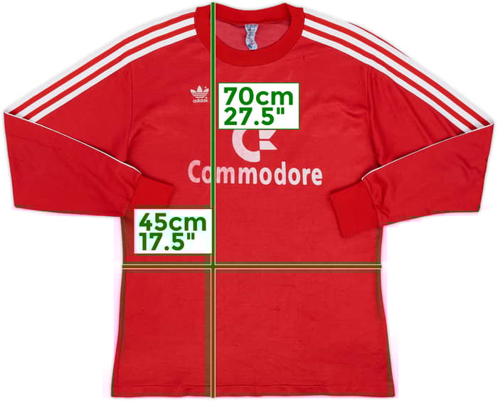 1984-89 Bayern Munich Home L/S Shirt - 4/10 - (M)