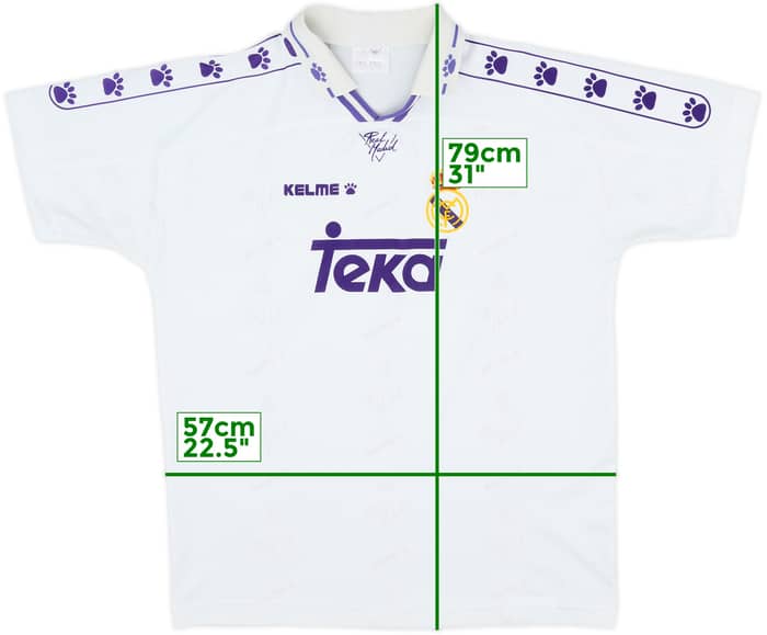 1996-97 Real Madrid Home Shirt - 9/10 - (M)