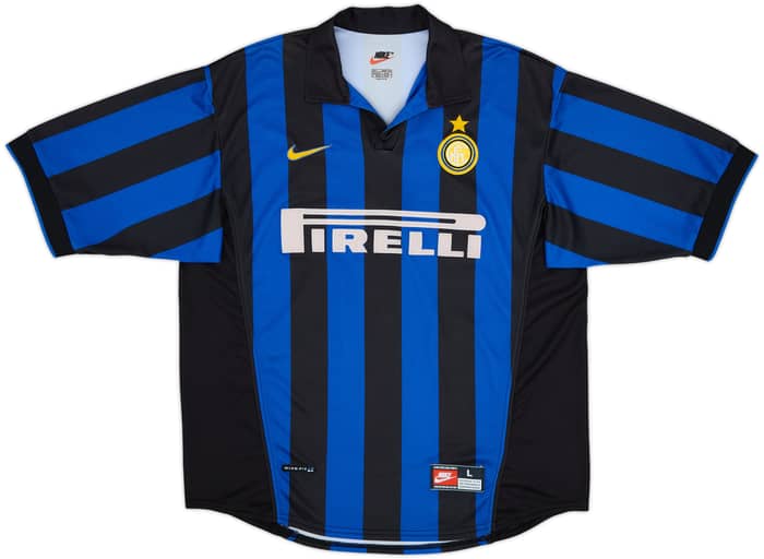 1998-99 Inter Milan Home Shirt Ronaldo #9 - 7/10 - (L)