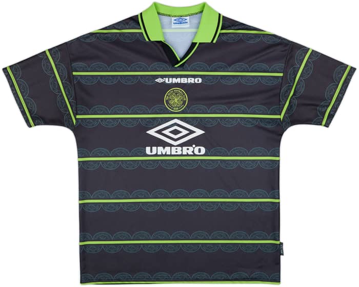 1998-99 Celtic Away Shirt Larsson #7 - 10/10 - (XL)