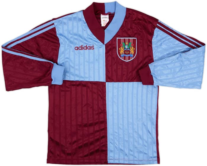 1996-98 Burnley Match Issue Home L/S Shirt #8