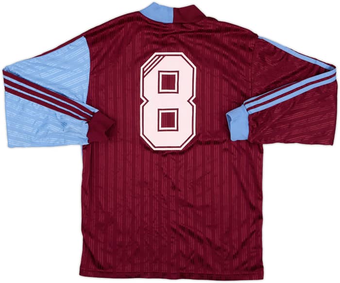 1996-98 Burnley Match Issue Home L/S Shirt #8
