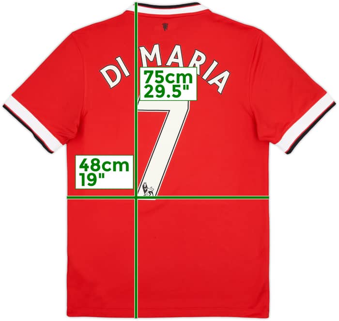 2014-15 Manchester United Home Shirt Di Maria #7 - 6/10 - (S)