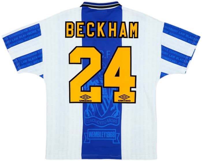 1994-96 Manchester United Third Shirt Beckham #24 - 8/10 - (M)
