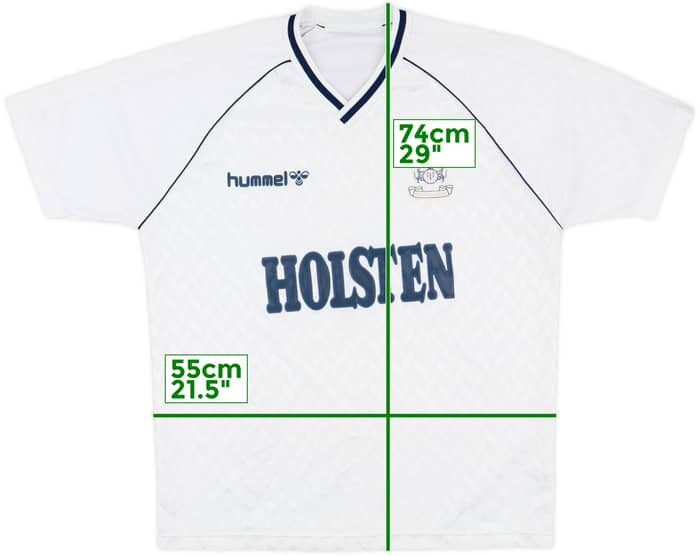 1987-89 Tottenham Home Shirt - 8/10 - (L)