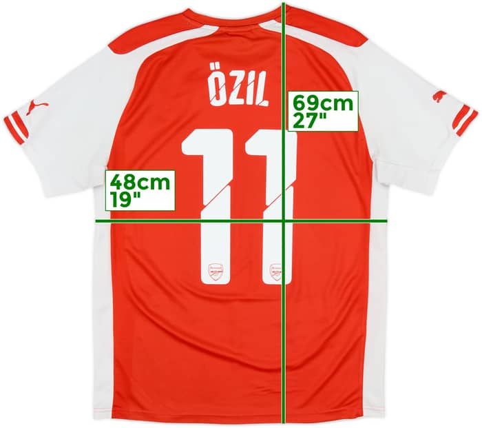2014-15 Arsenal Home Shirt Ozil #11 - 6/10 - (M)