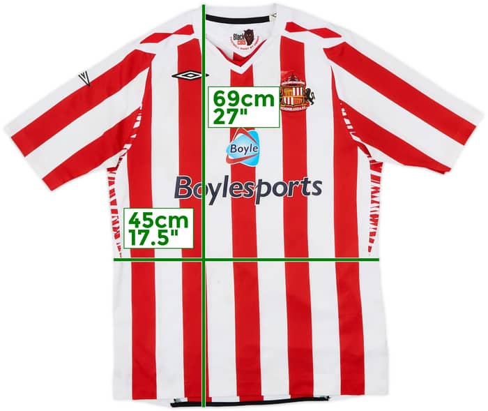 2007-08 Sunderland Home Shirt - 5/10 - (XL.Boys)